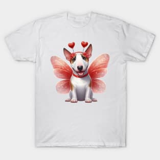 Valentine Fairy Bull Terrier Dog T-Shirt